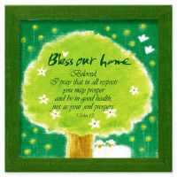 جe-Bless our Home(3 John1:2/^) Picture Frame-Bless ou