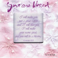 "You are blessed"Glass Decor  g๢
