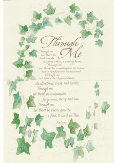 "Through Me" Scripture Poster ^g